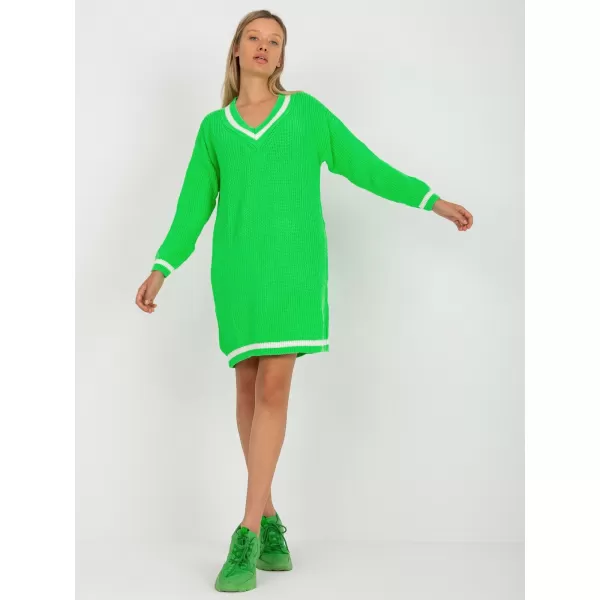 Dámský svetr RUE PARIS LC-SW-8023.55P FLUO GREEN 