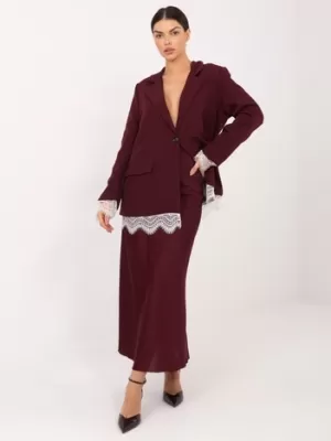 Dámská bunda ITALY MODA IT-MA-FL9916.02P BURGUNDY