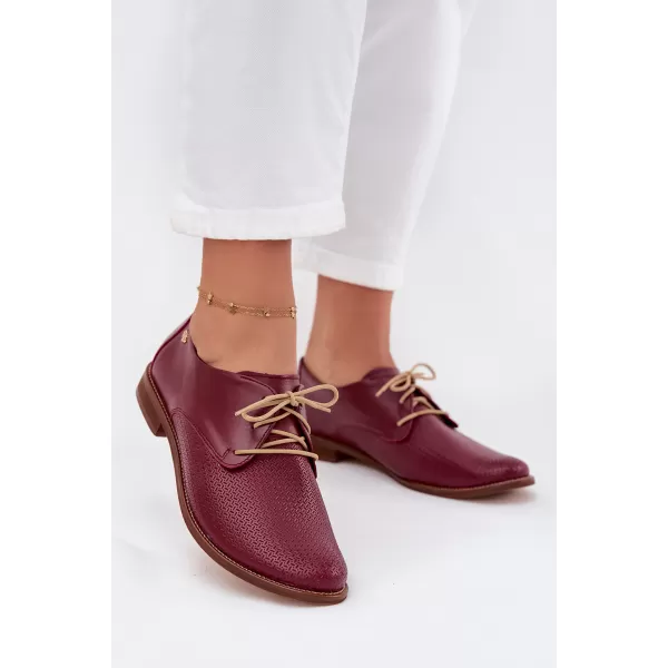  Dámské polobotky ZAZOO 4238/CHIARETTO/M RED 