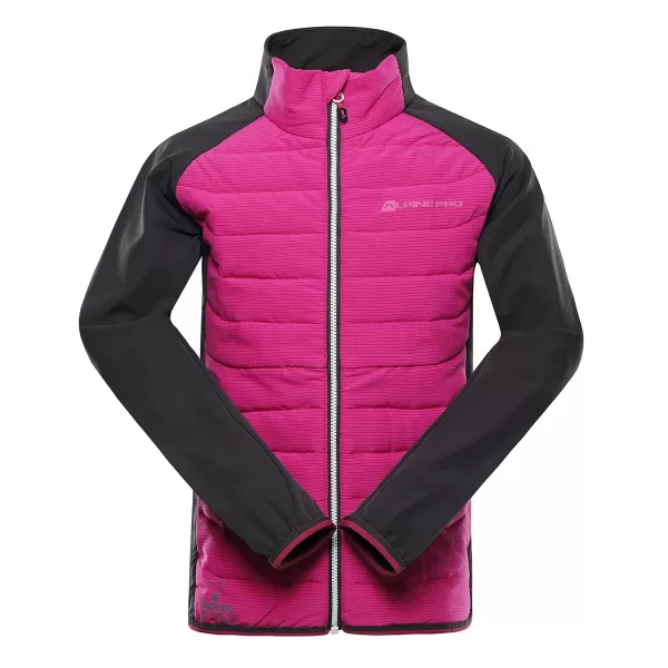  Dětská bunda ALPINE PRO GERLO FUCHSIA RED 