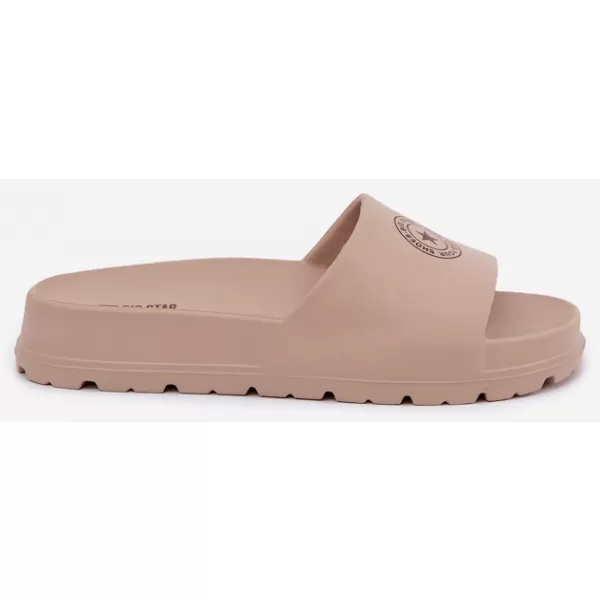  Dámské pantofle BIG STAR SHOES UU274074 SHADES OF BROWN AND BEIGE 