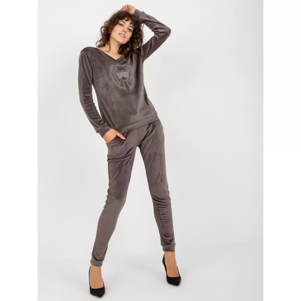  Dámský komplet RELEVANCE RV-KMPL-8442.23P DARK GREY 
