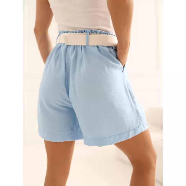  Dámské kraťasy RUE PARIS IT-SN-10366.69 LIGHT BLUE 