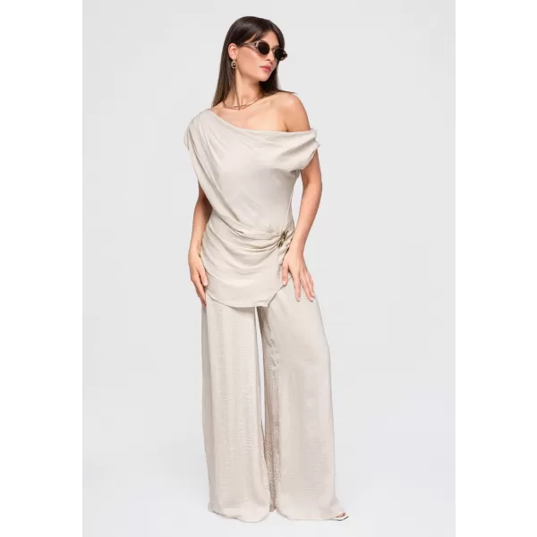  Dámská blůza LARICA OW-TS-E0053 BEIGE 