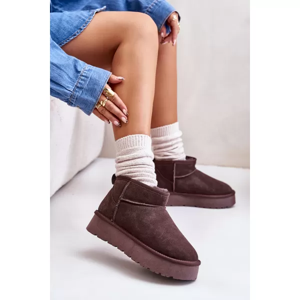 Dámské sněhule BOTO W5828 BROWN 