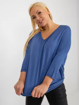 Dámská halenka RELEVANCE RV-BZ-5745.18 DARK BLUE