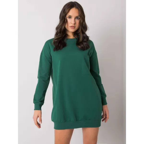  Dámské šaty RUE PARIS RV-SK-7332.65 DARK GREEN 