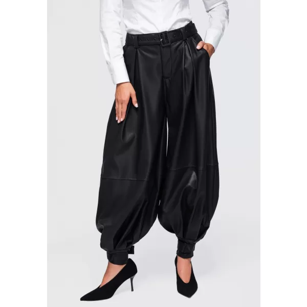  Dámské kalhoty OMBRE OW-PA-E0022 BLACK 
