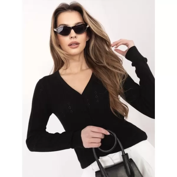  Dámský svetr SUBLEVEL D90186AK90993A BLACK 