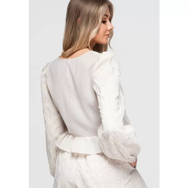  Dámská blůza OMBRE OW-TS-E0060 BEIGE 