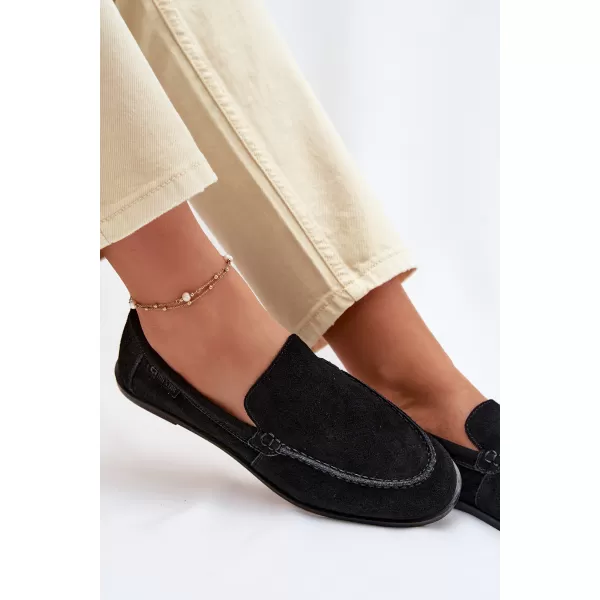  Dámské mokasíny BIG STAR SHOES TT274209 BLACK 