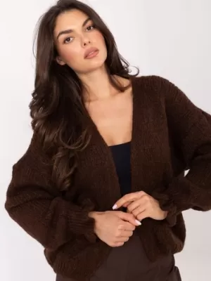 Dámský svetr RUE PARIS MI-SW-0904.82 DARK BROWN