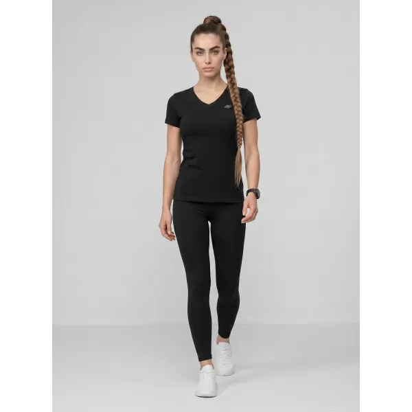  Dámské triko 4F 4FWMM00TTSHF3307 DEEP BLACK 