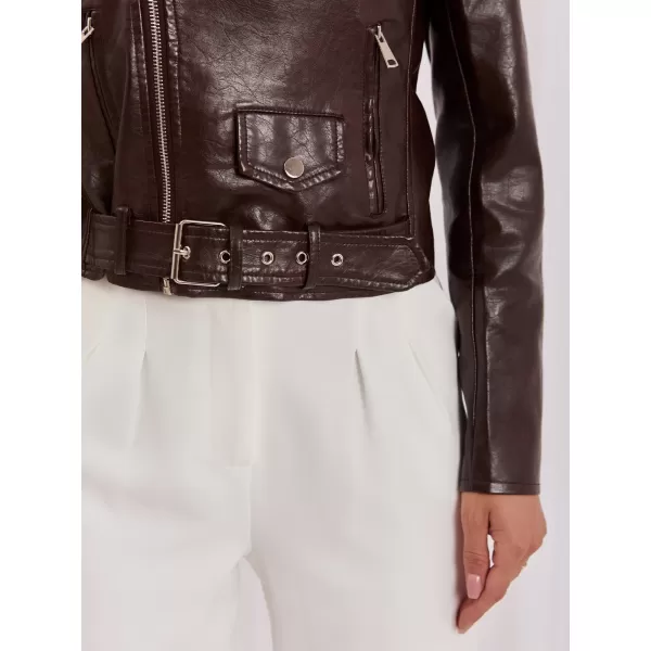 Dámská bunda ITALY MODA IR-KR-AY997.96P DARK BROWN 