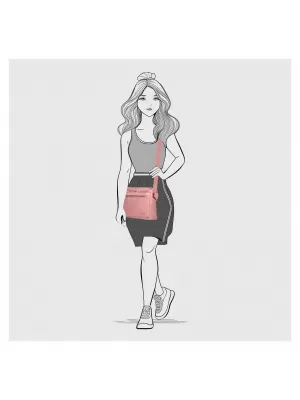 Crossbody taška ENRICO BENETTI JANICE 66768 PINK