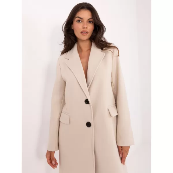  Dámský kabát FACTORY PRICE IT-PL-80320.65 LIGHT BEIGE 