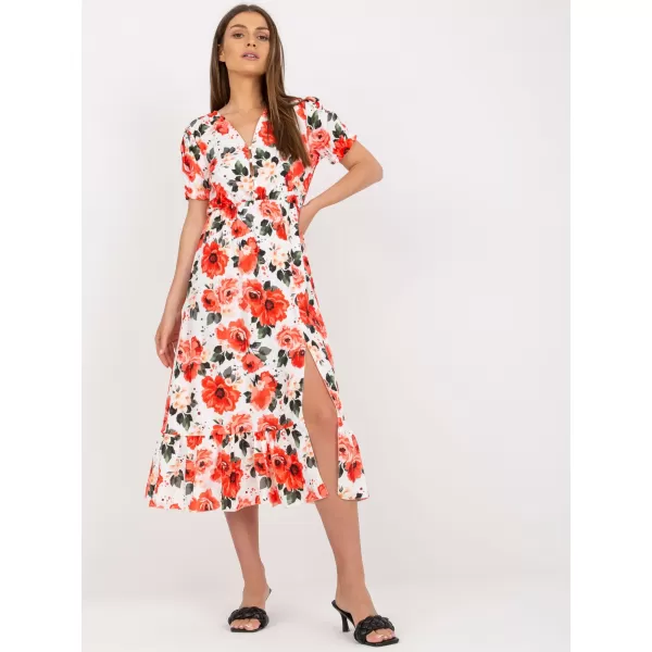  Dámské šaty ITALY MODA DHJ-SK-7006-5.77 WHITE-RED 