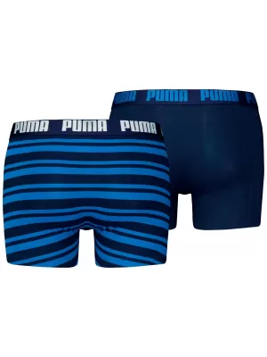 Pánské boxerky PUMA MEN EVERYDAY HERITAGE STRIPE BOXER 93832601 BLUE