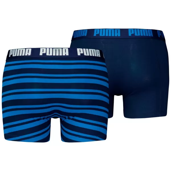  Pánské boxerky PUMA MEN EVERYDAY HERITAGE STRIPE BOXER 93832601 BLUE 