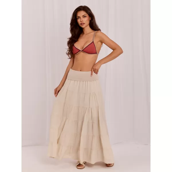 Dámská sukně ITALY MODA IT-SD-FL9357MSL.52 LIGHT BEIGE 