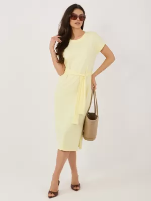 Dámské šaty RUE PARIS RV-SK-A1231.19 BRIGHT YELLOW