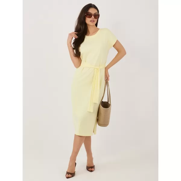  Dámské šaty RUE PARIS RV-SK-A1231.19 BRIGHT YELLOW 
