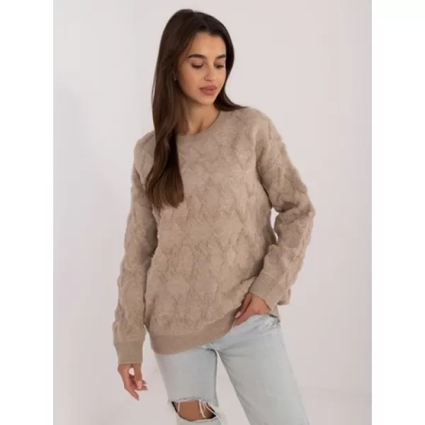  Dámský svetr WOOL FASHION ITALIA AT-SW-2361.61 BEIGE 