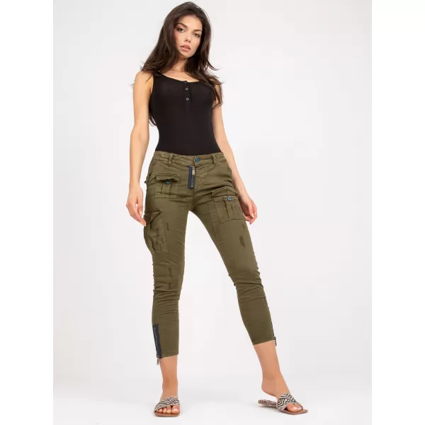  Dámské kalhoty FACTORY PRICE EM-SP-DY218.85 KHAKI 