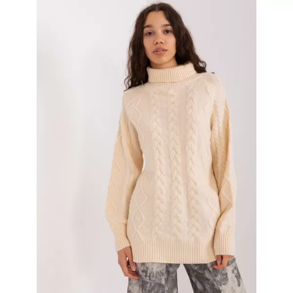  Dámský svetr WOOL FASHION ITALIA AT-SW-2355-2.12P ECRU 