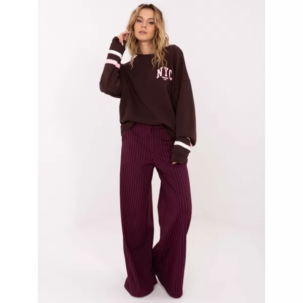  Dámská mikina FACTORY PRICE MJ-BL-H2496.27 DARK BROWN 