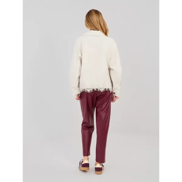  Dámské kalhoty RUE PARIS IT-SP-FL8576.06P DARK RED 