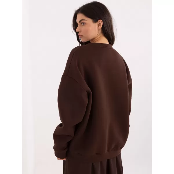  Dámská mikina FACTORY PRICE MJ-BL-H2519.34 DARK BROWN 