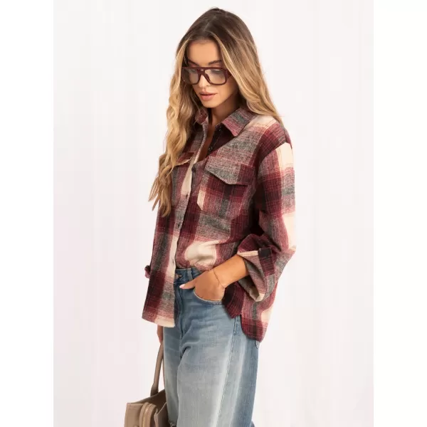  Dámská košile ITALY MODA IR-KS-YY102.66 BURGUNDY 