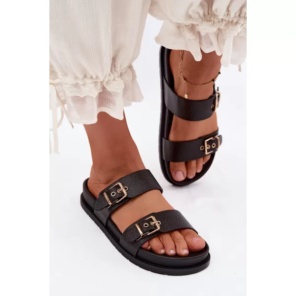  Dámské nazouváky BOTO LS-873-01 BLACK 