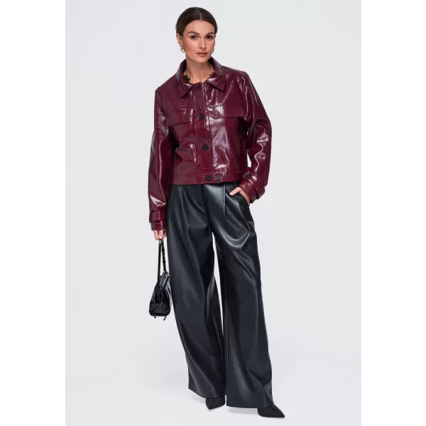 Dámská bunda OMBRE OW-JAFL-0145 BURGUNDY 