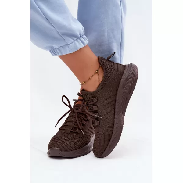  Dámské tenisky BIG STAR SHOES UU274055 BROWN/BEIGE 