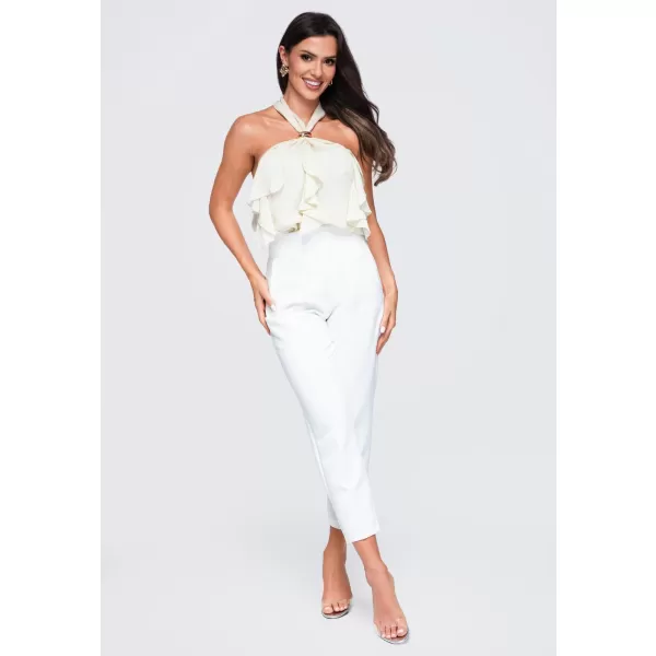  Dámská blůza OMBRE OW-TS-E0077 BEIGE 