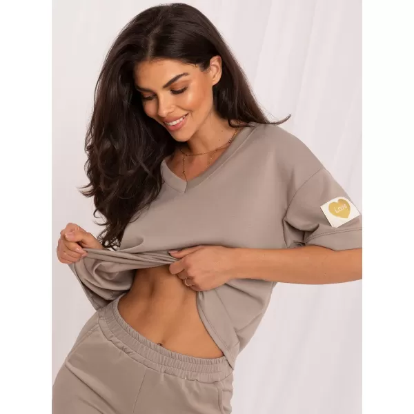  Dámský komplet ITALY MODA MO-KMPL-M61773xy.86 DARK BEIGE 