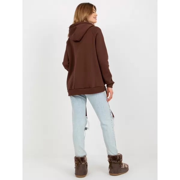  Dámská mikina OCH BELLA TW-BL-BL-1003.95P DARK BROWN 