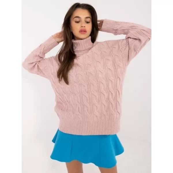  Dámský svetr WOOL FASHION ITALIA AT-SW-23445.00 BRIGHT PINK 