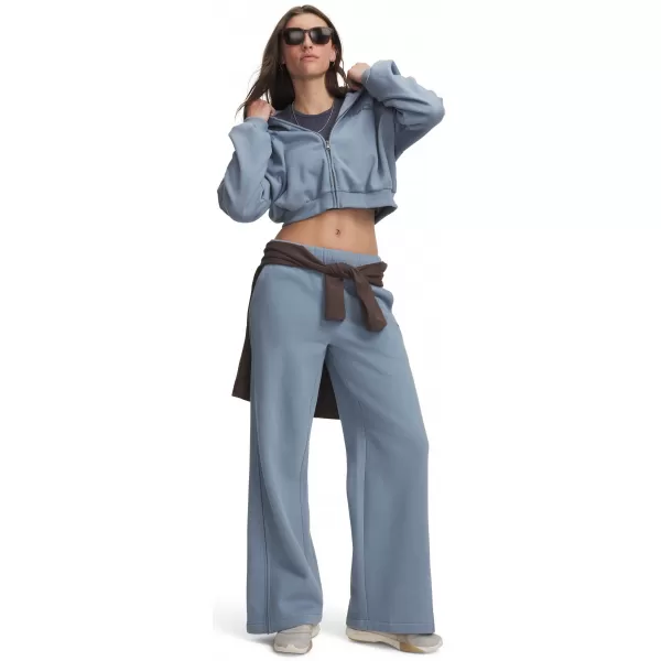  Dámské tepláky UNDER ARMOUR ICON FLC SAMA WIDE LEG 6017108-448 MODRÁ 