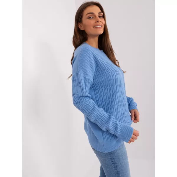  Dámský svetr WOOL FASHION ITALIA AT-SW-2338.14P BLUE 