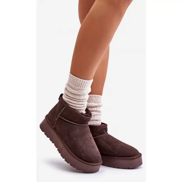  Dámské sněhule BOTO W5828 BROWN 
