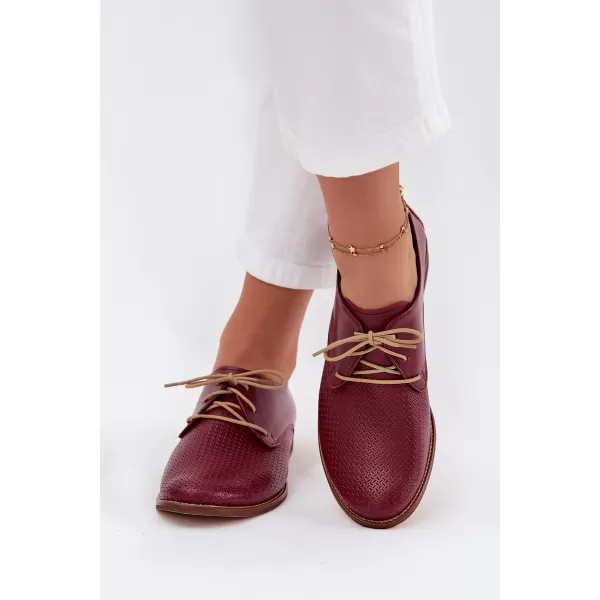  Dámské polobotky ZAZOO 4238/CHIARETTO/M RED 