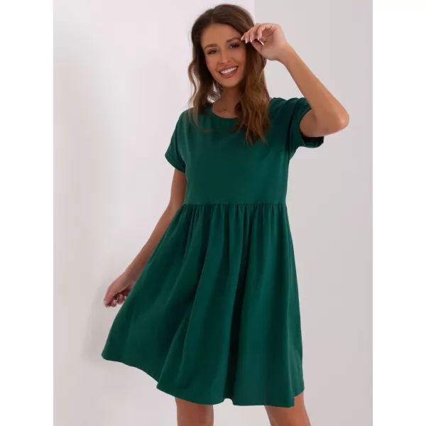  Dámské šaty RUE PARIS RV-SK-5672.03P DARK GREEN 