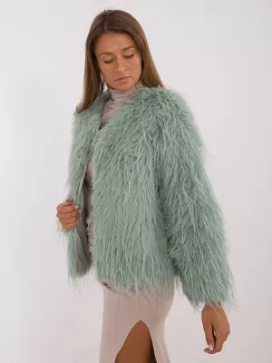 Dámská bunda WOOL FASHION ITALIA AT-KR-2359.96P PISTACHIO