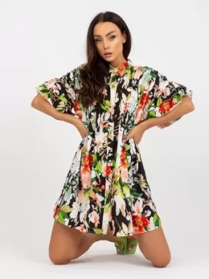 Dámské šaty ITALY MODA DHJ-SK-6871-2.91P BLACK AND GREEN