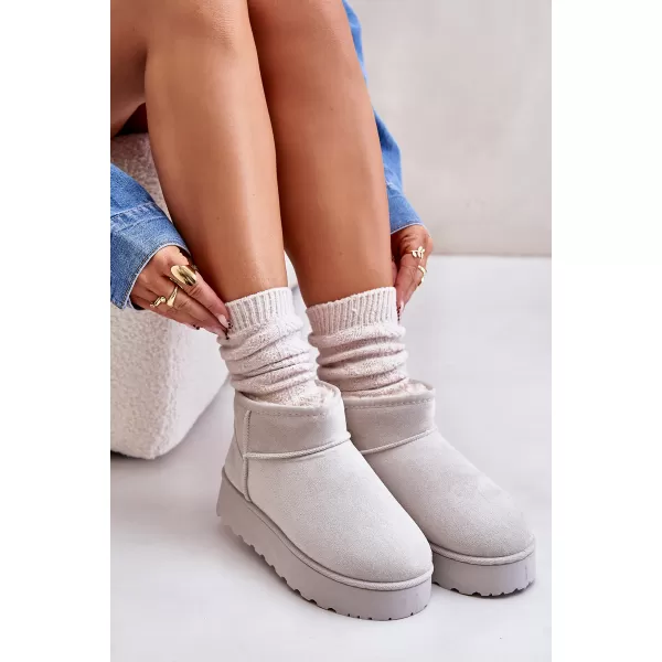  Dámské sněhule BOTO 20216-4E LIGHT GREY 