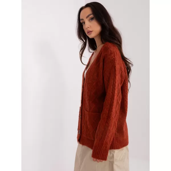  Dámský svetr WOOL FASHION ITALIA AT-SW-2358.31 DARK ORANGE 