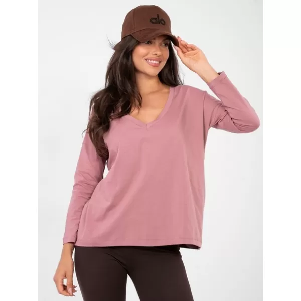  Dámské triko RUE PARIS RV-BZ-A1092.47 DARK PINK 